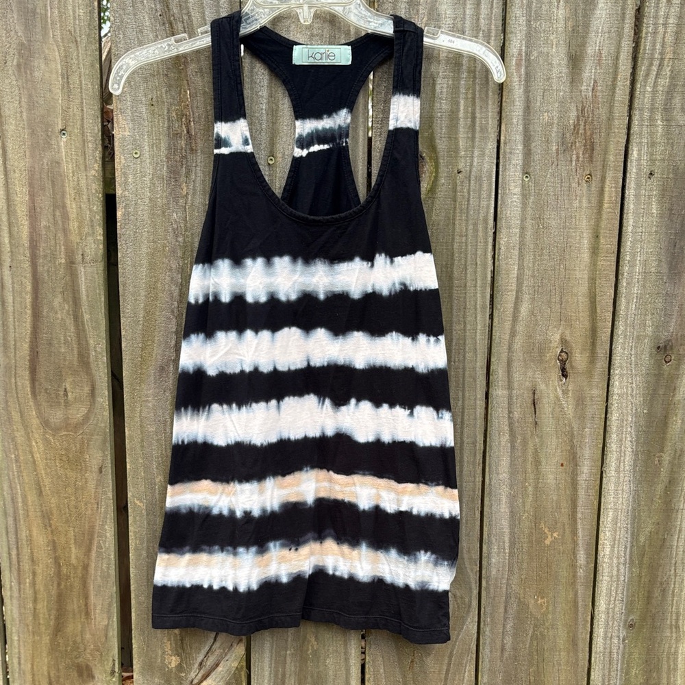 Karlie Monochrome Tie-Dye Tank